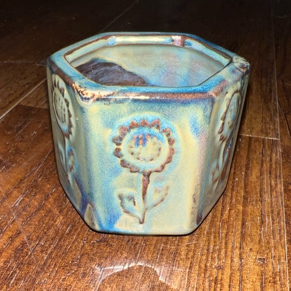 Vintage Ceramic Studio Pottery Glazed Small Decor/ Vase Trinket Holder - Picture 1 of 10